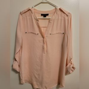 Peach blouse, light weight, size M